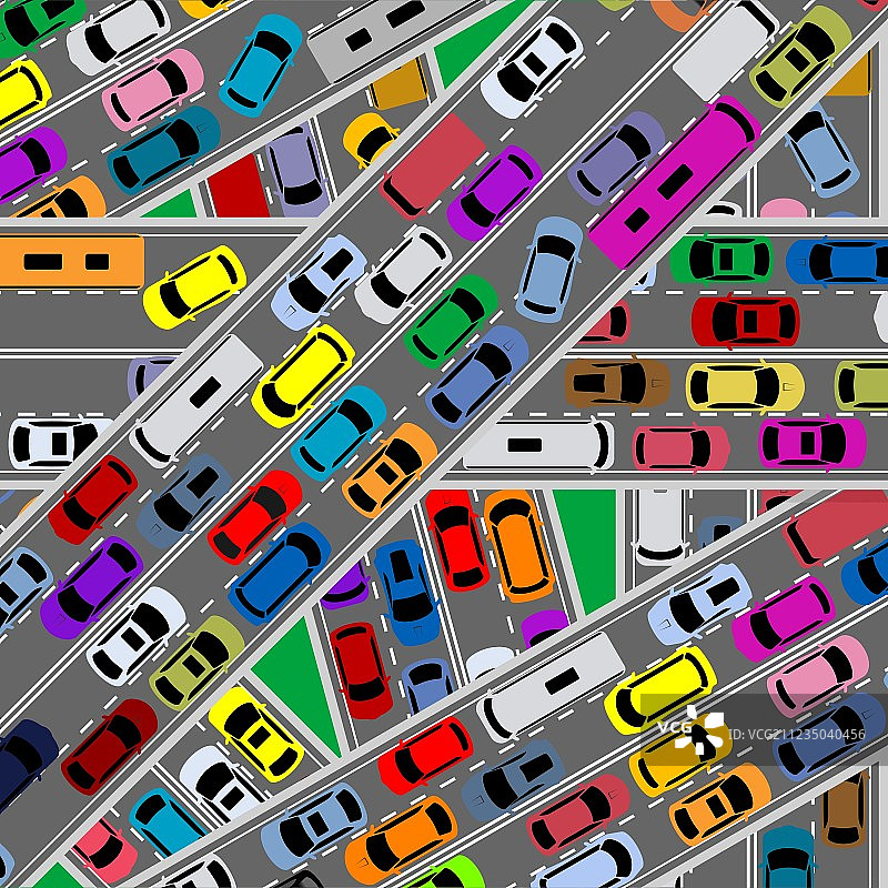 道路交通拥堵图片素材
