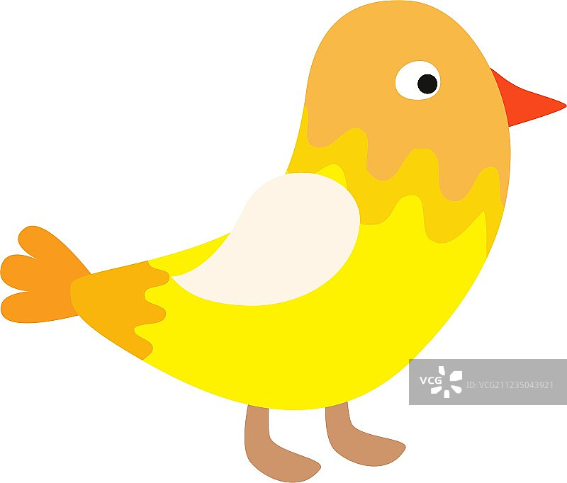 可爱快乐的黄色复活节小鸡图片素材