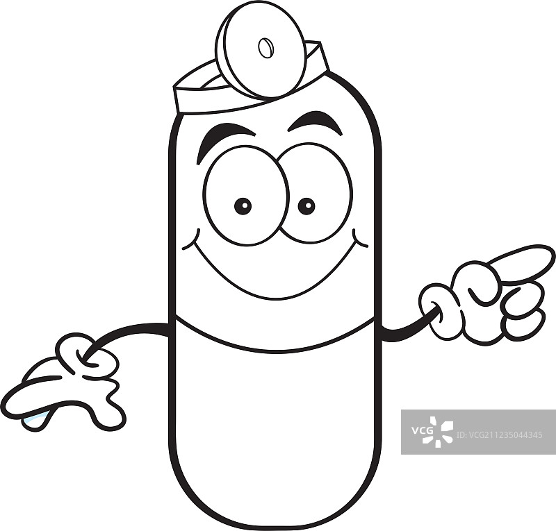 卡通药丸胶囊指示图片素材