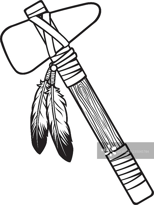 美洲原住民战斧图片素材