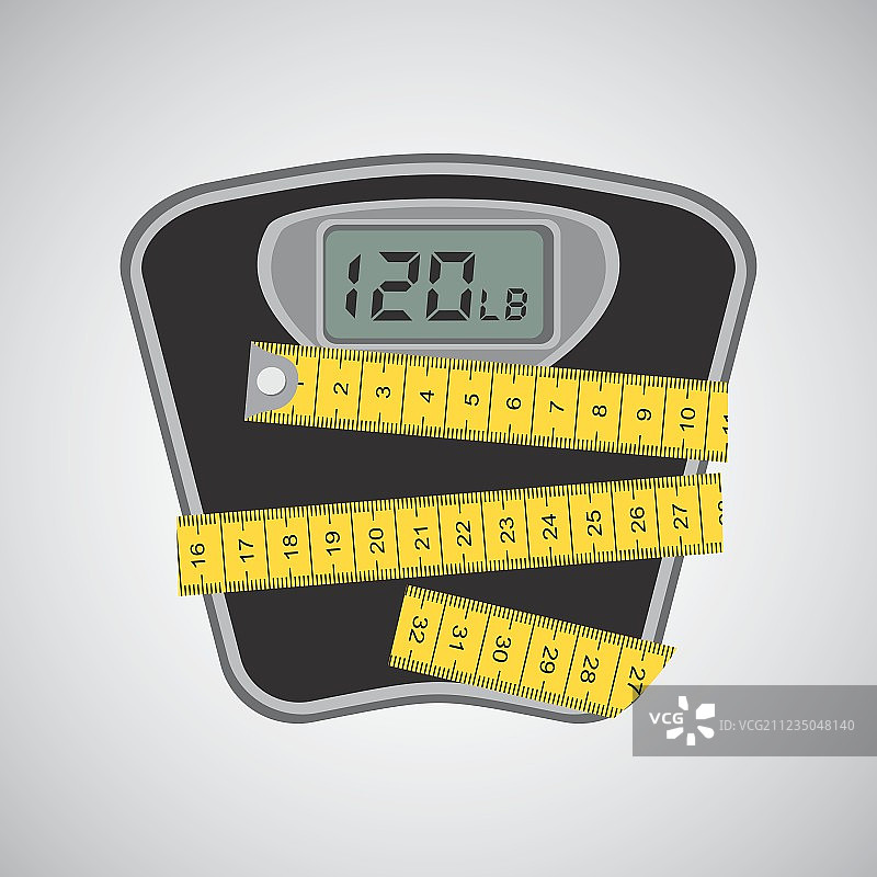 称重机和卷尺图片素材