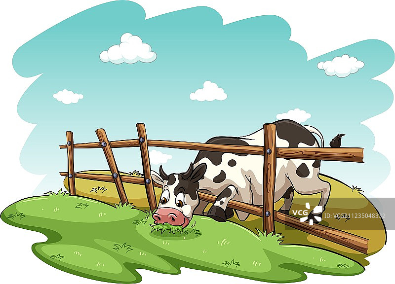 田野里的奶牛图片素材