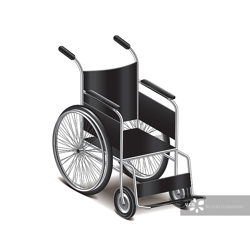 隔离的轮椅图片素材