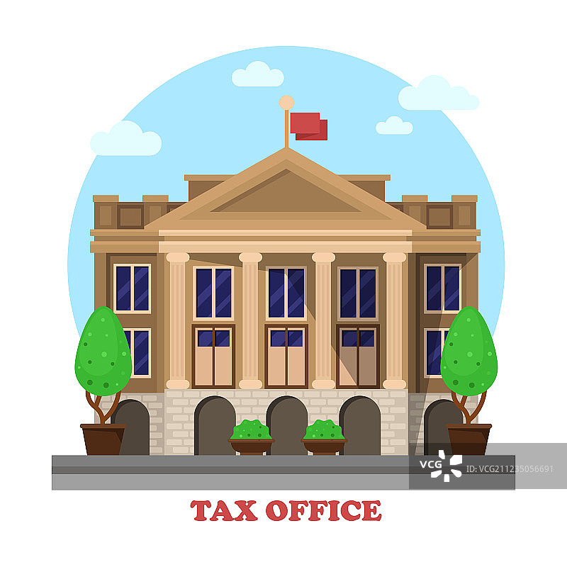 税务局外墙建筑金融大楼图片素材