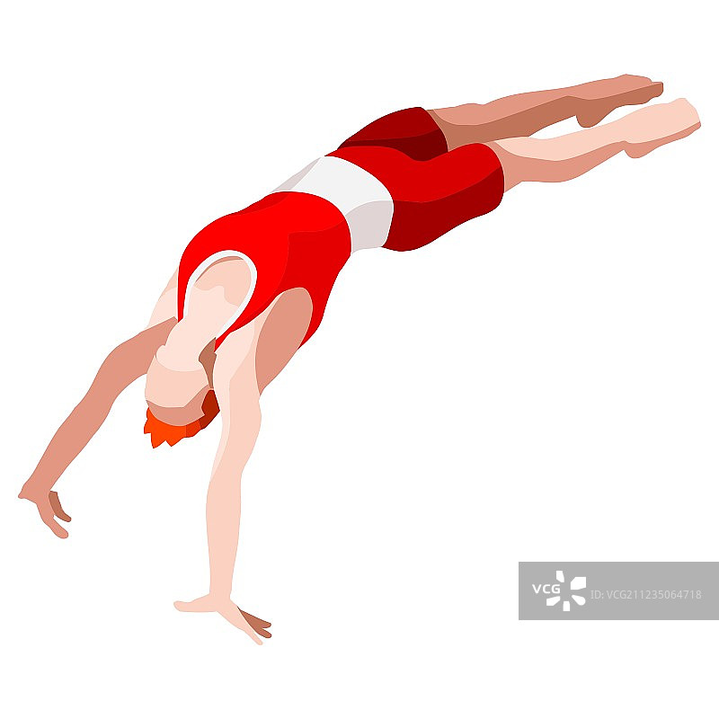 2016年体育项目3D体操跳马图片素材