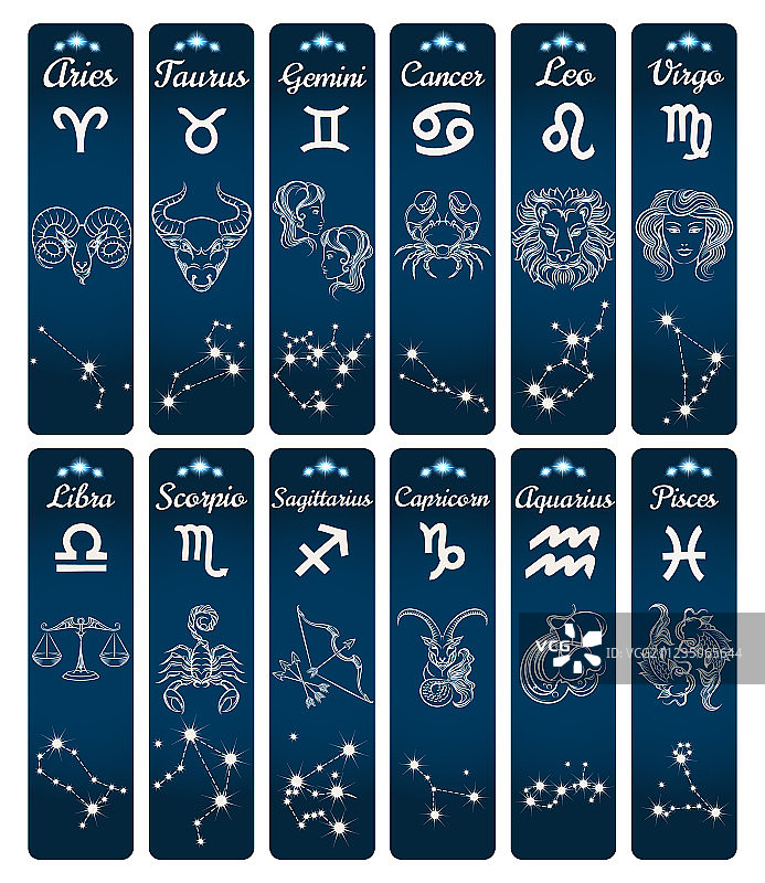 竖版十二星座banner图片素材