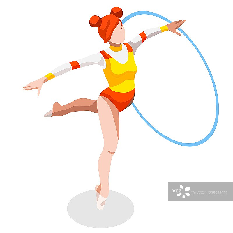 2016年艺术体操圈运动3D图片素材