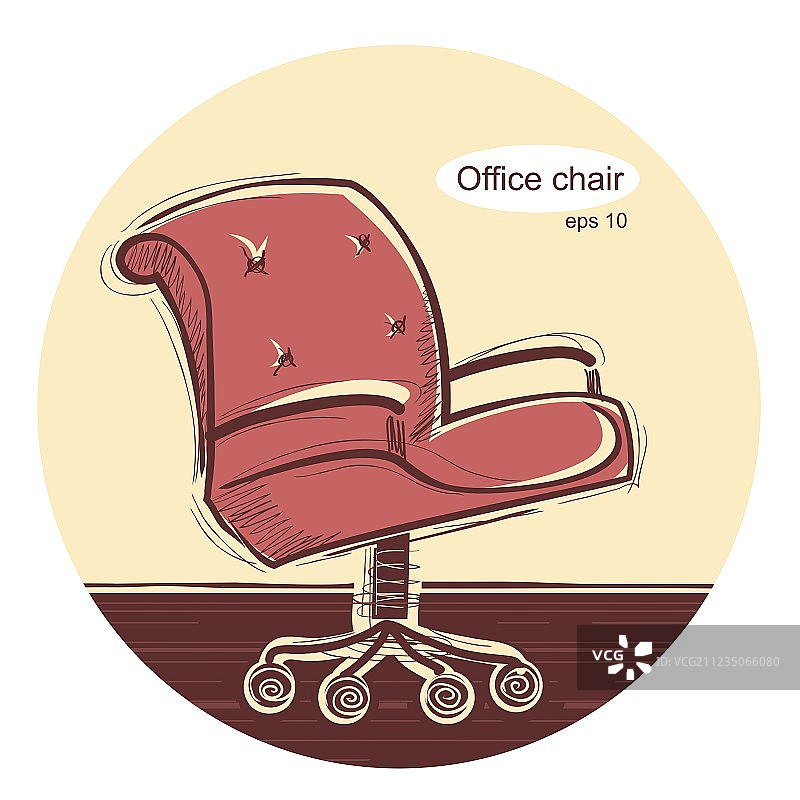 办公椅素描图片素材