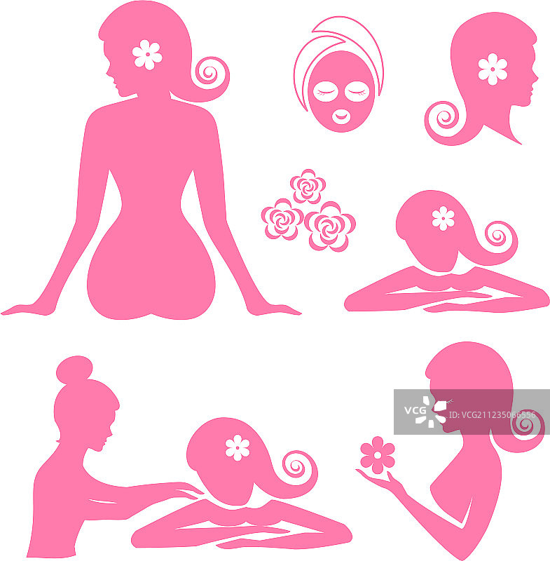 水疗女人套装图片素材