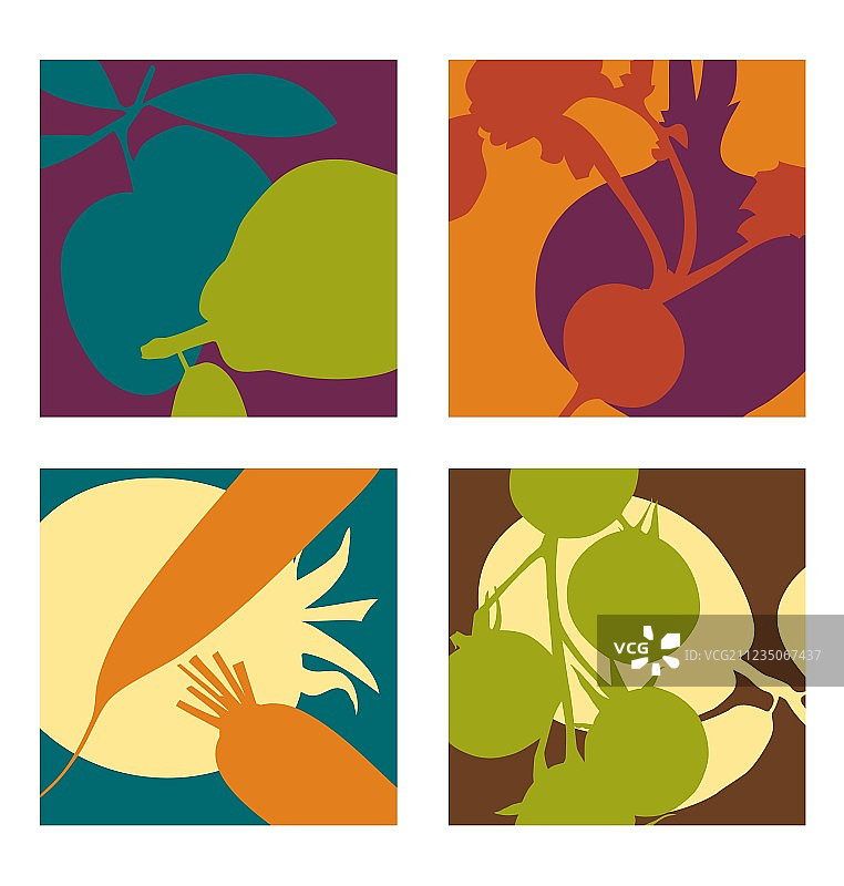 摘要蔬菜设计集2图片素材