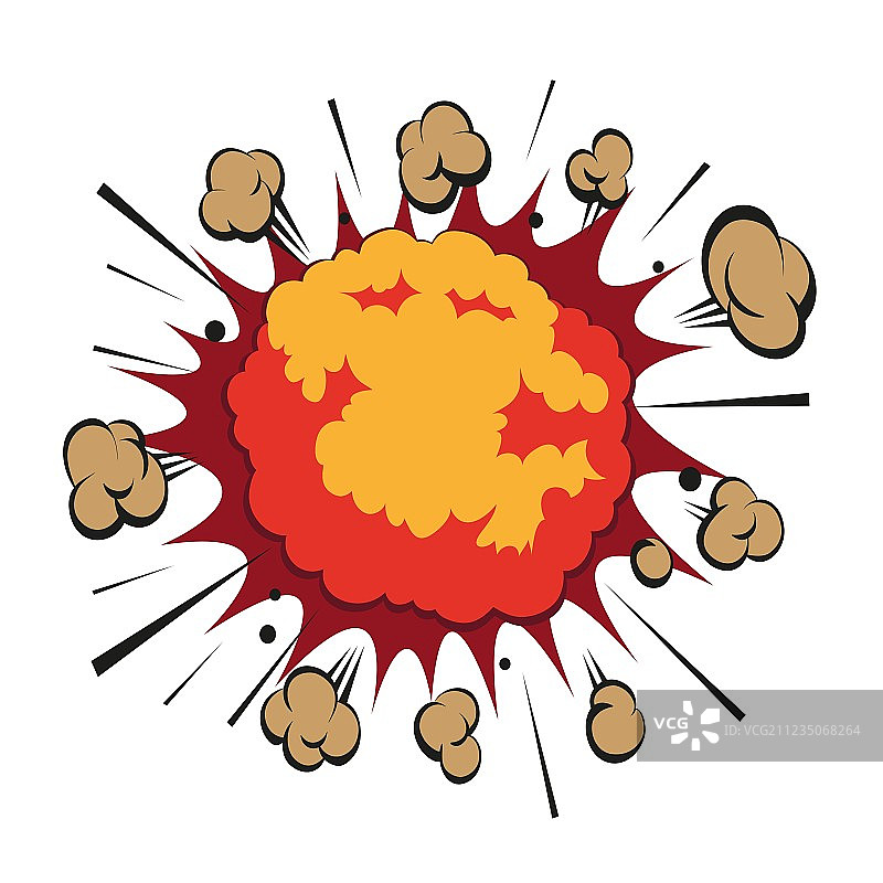 漫画书爆炸元素图片素材