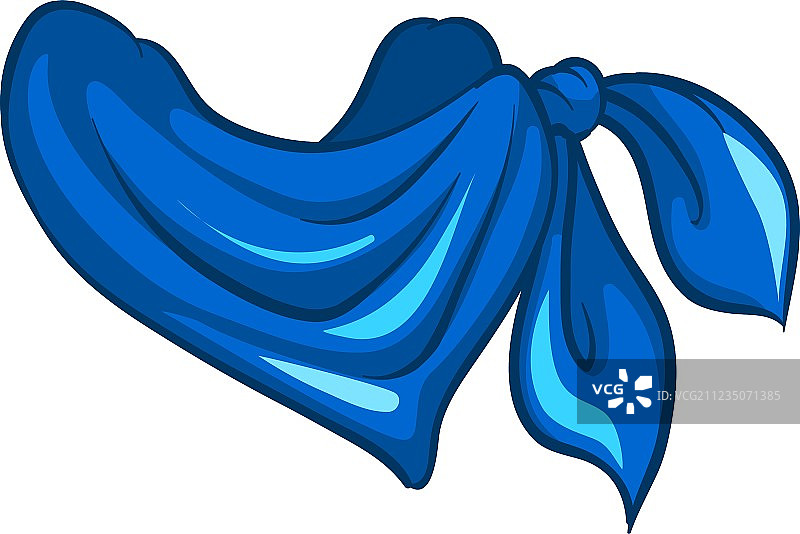 蓝色围巾图片素材