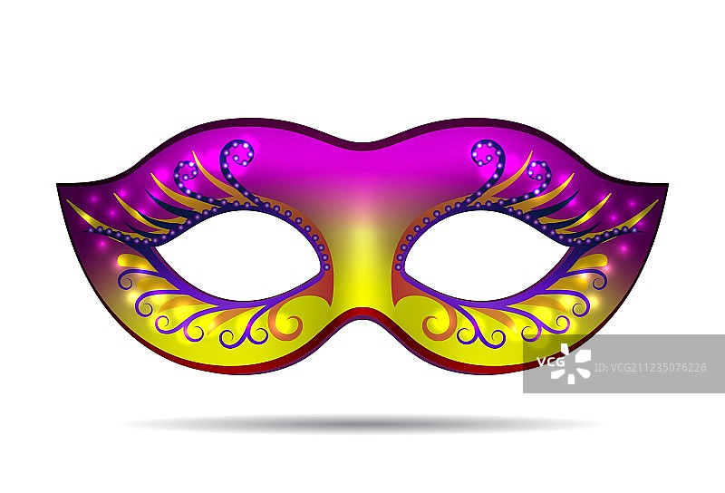 化装舞会狂欢节面具图片素材