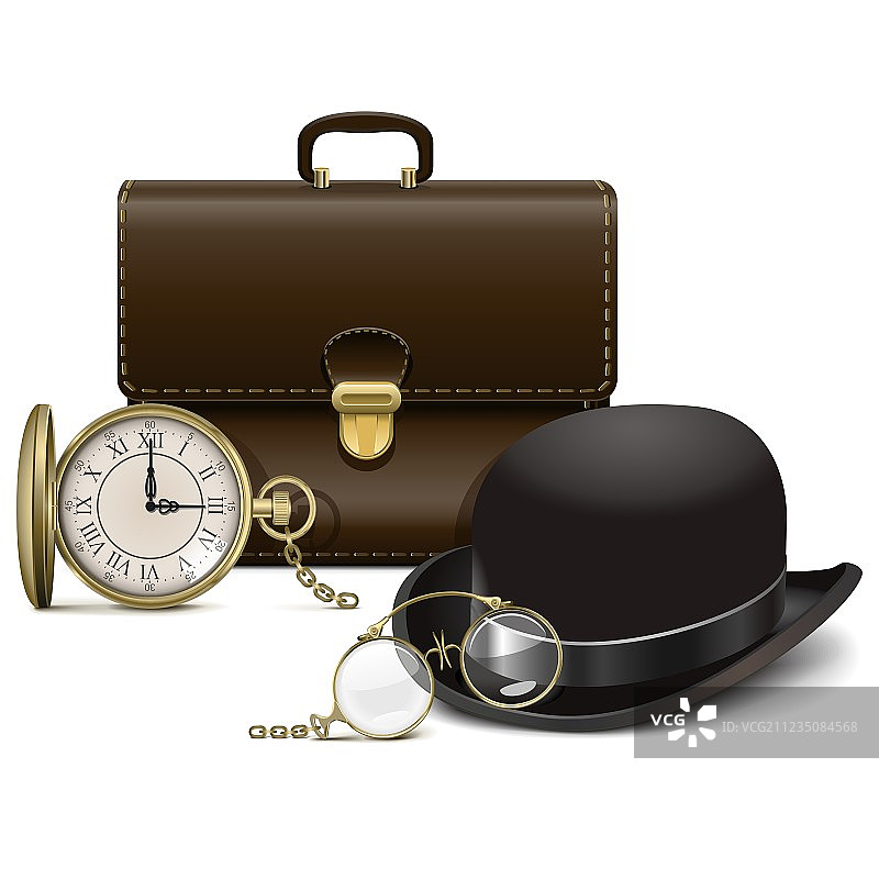 复古配饰套装图片素材