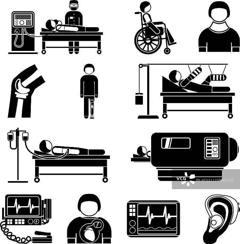 生命支持医疗设备图标图片素材