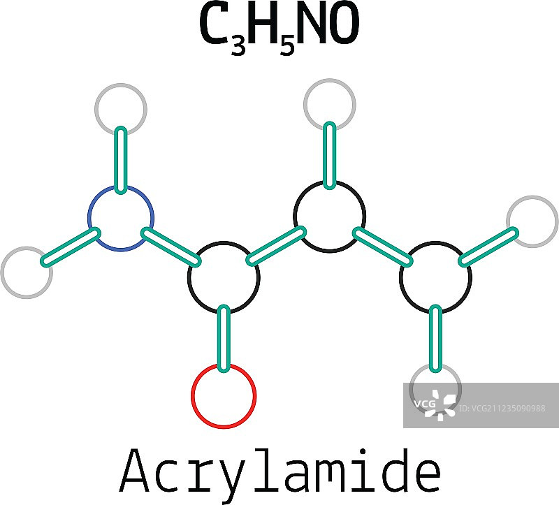 C3H5NO 丙烯酰胺分子图片素材