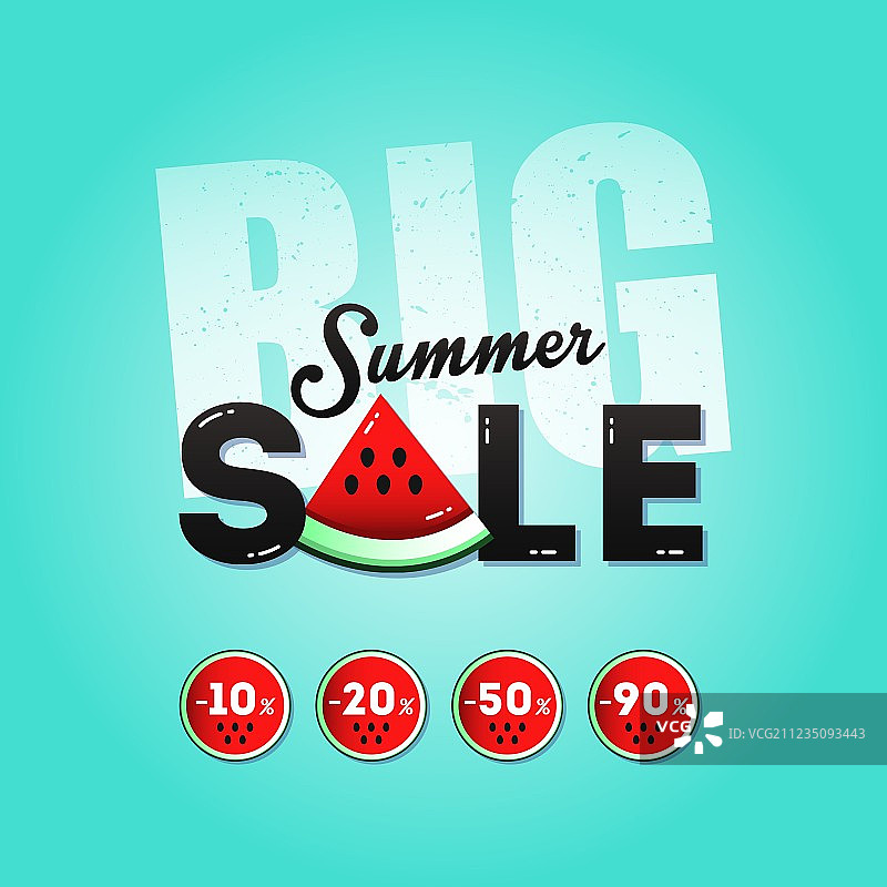 夏季促销西瓜切块图片素材