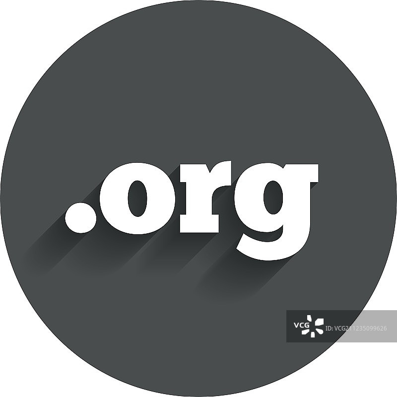 ORG域名标志图标，顶级互联网域名图片素材