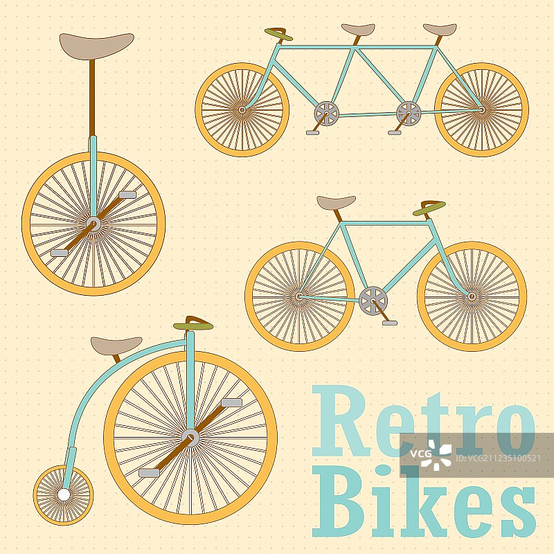 复古自行车图片素材