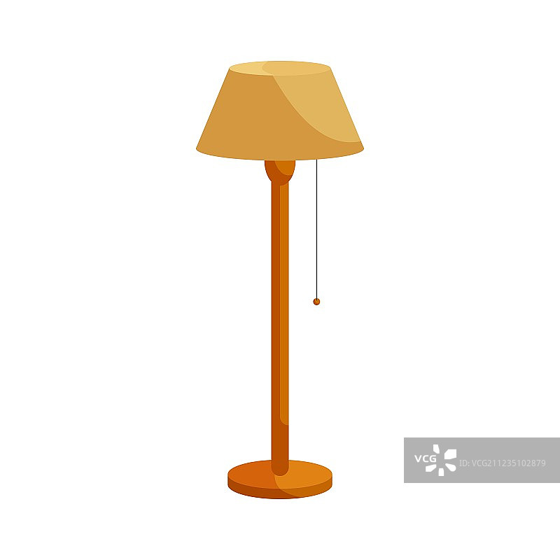 卡通风格落地灯图标图片素材