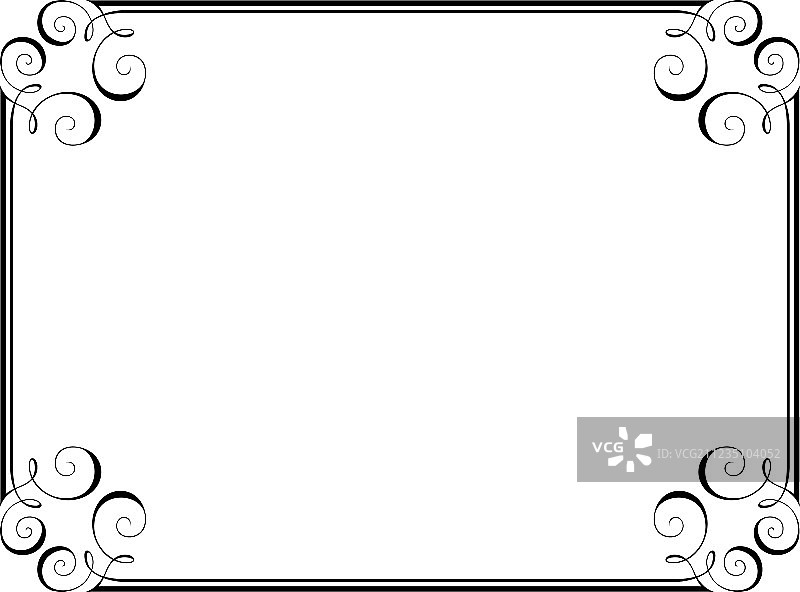 书法装饰画框图片素材
