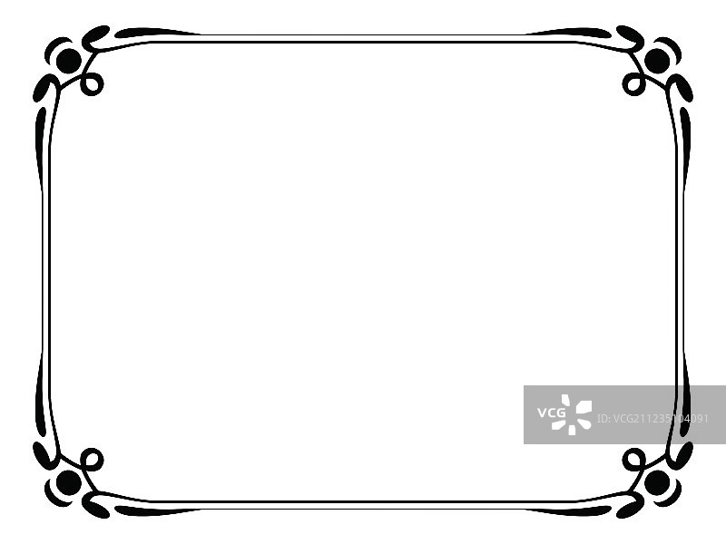 新艺术风格边框图片素材