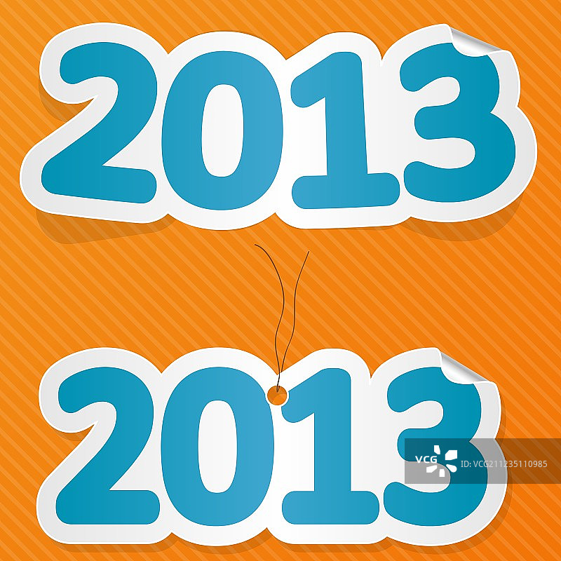 新年标签图片素材