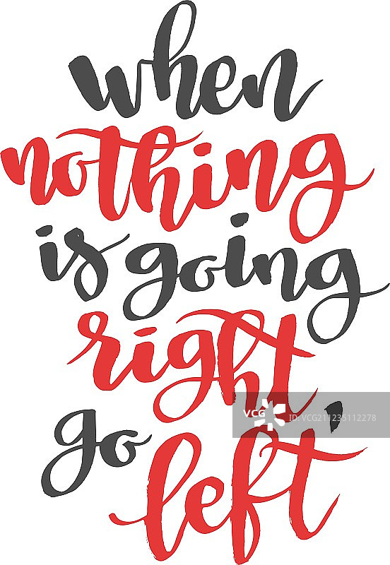 当一切都不顺利时，向左走（现代）图片素材
