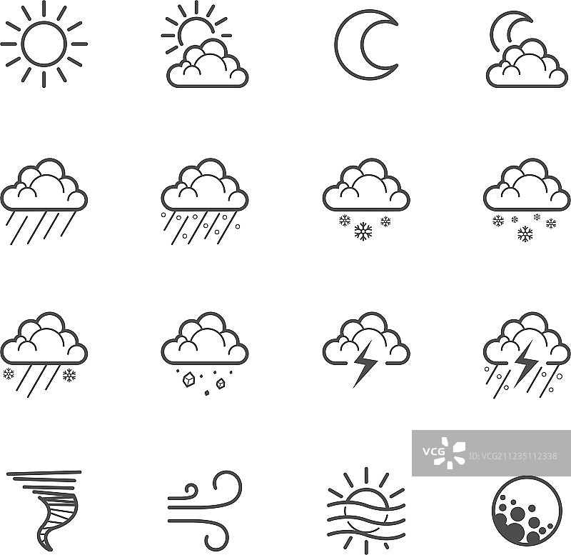 天气图标图片素材