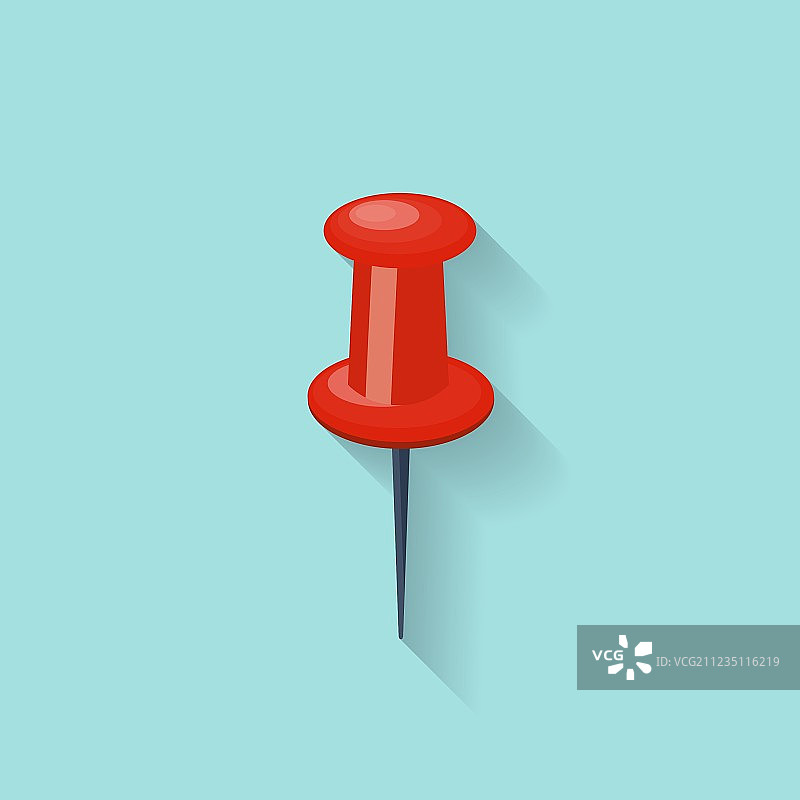 扁平风格的图钉附件图片素材