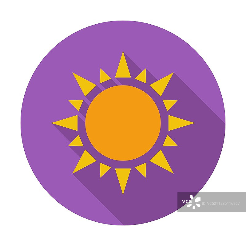 太阳扁平风格图标图片素材