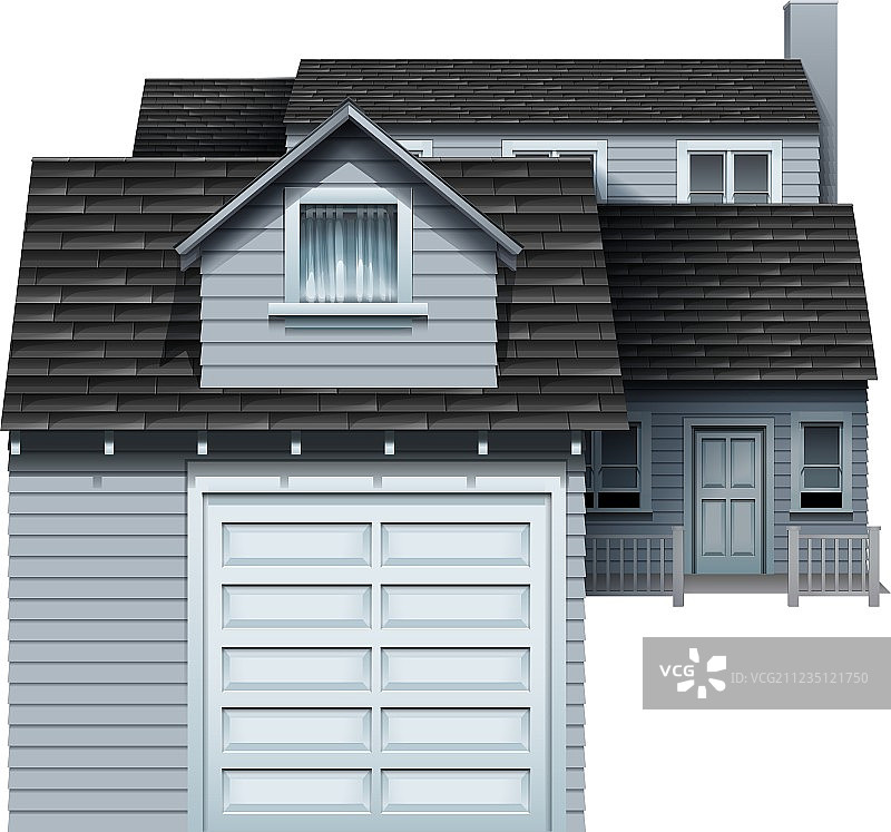 大型灰色住宅图片素材