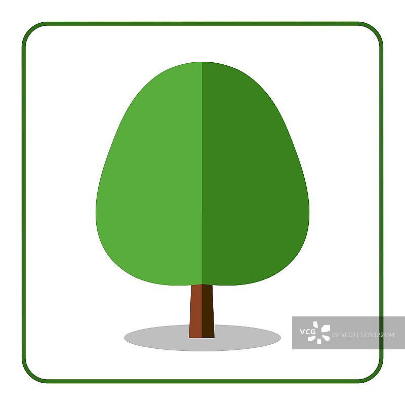 橡树椴树图标图片素材