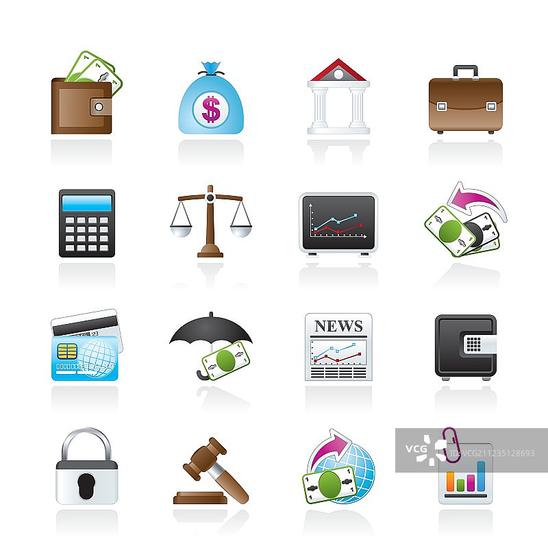 商业和金融图标图片素材