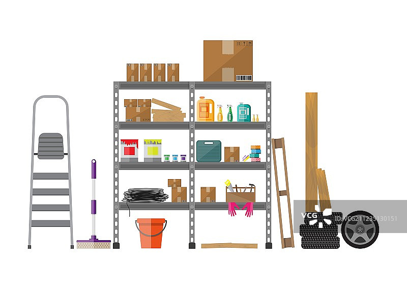 储藏室内景图片素材