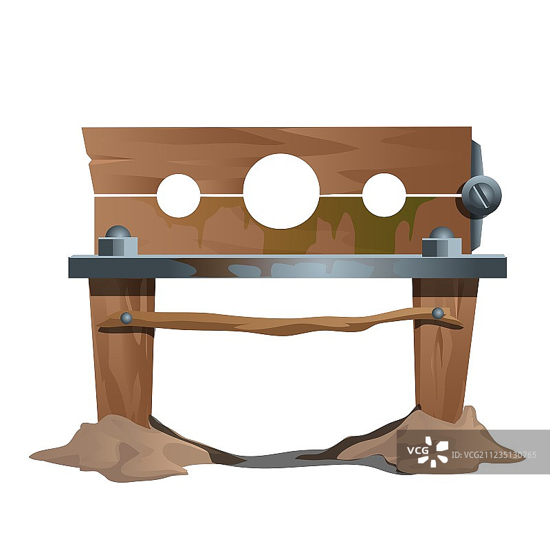 古代木制刑具图片素材