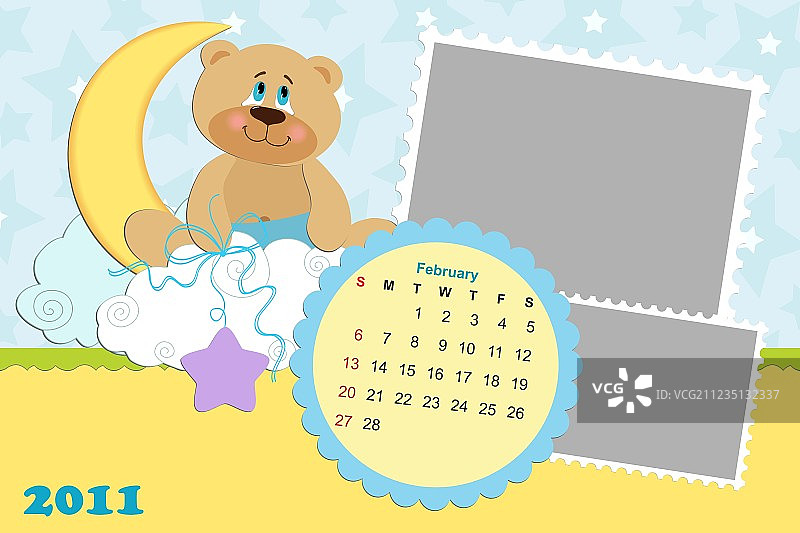 2011年婴儿月历图片素材