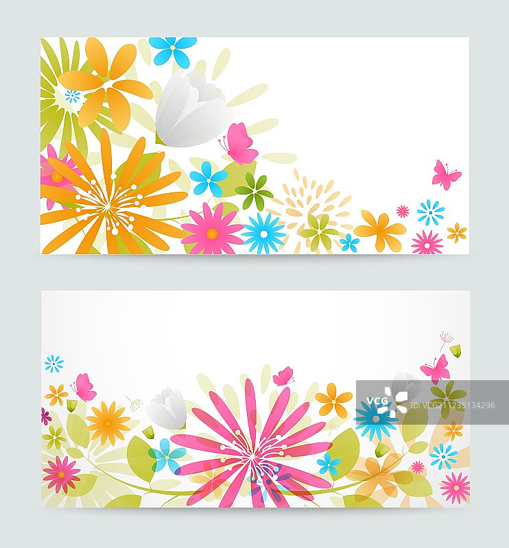 清新花卉banner图片素材