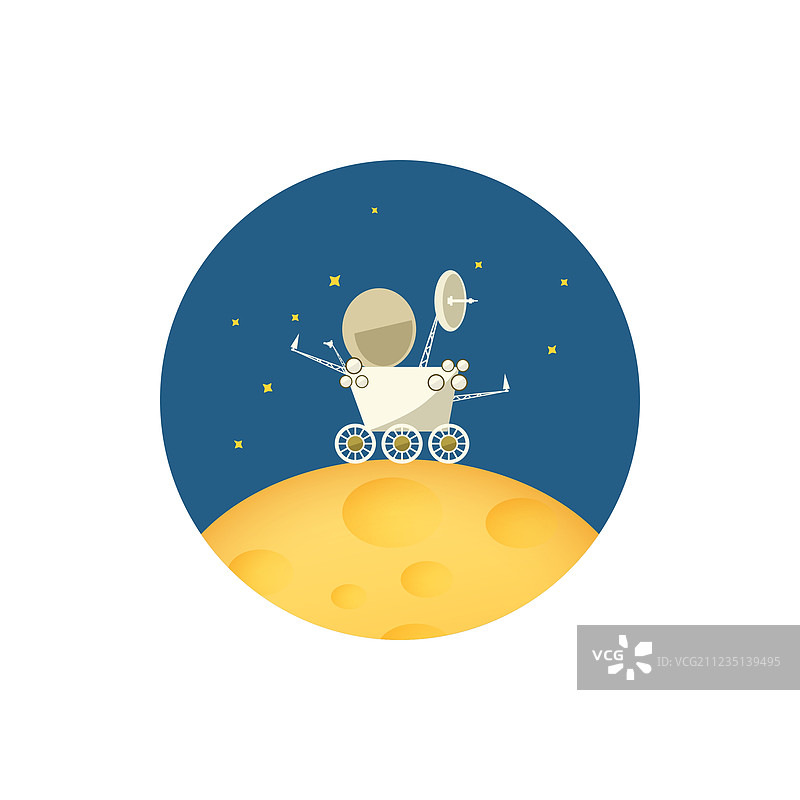 月球车图标图片素材