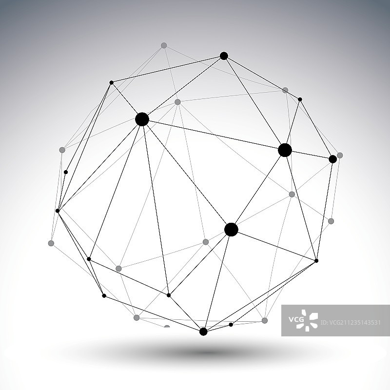 抽象的黑白格子畸形图案图片素材