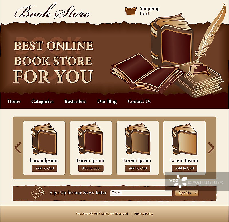 书店模板图片素材