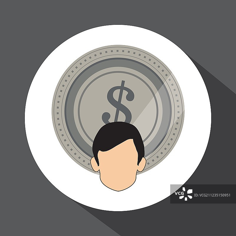 金钱设计财务项目图标白色图片素材