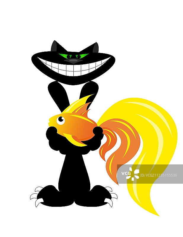 猫和鱼图片素材