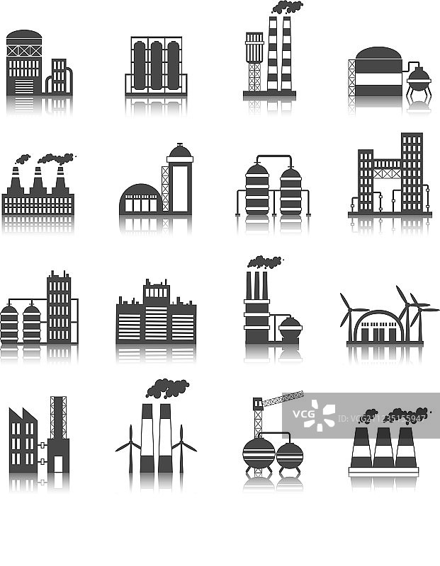 工业建筑图标图片素材