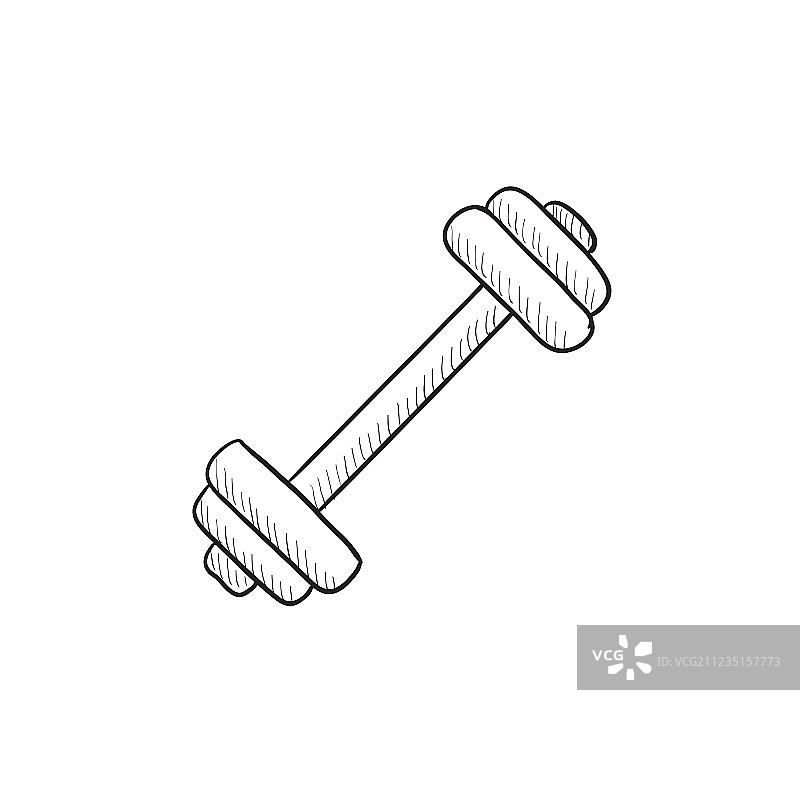 哑铃草图图标图片素材