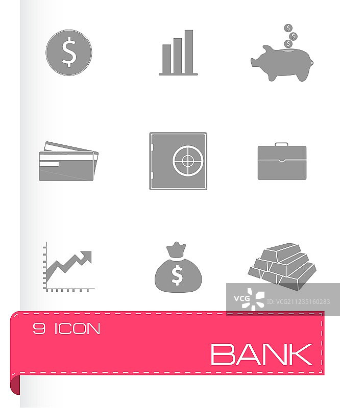 银行图标合集图片素材