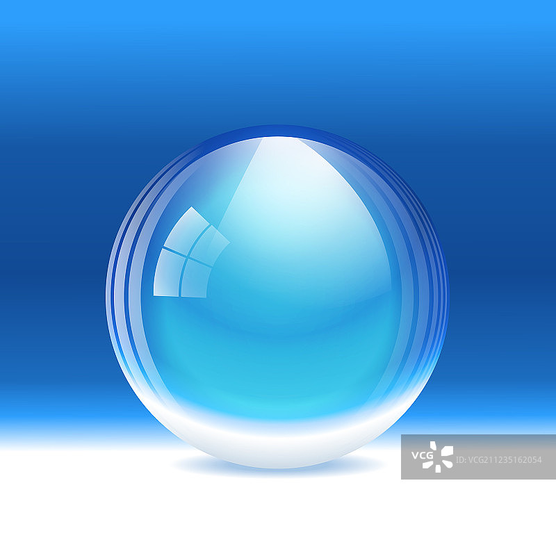 透明雪景球图片素材