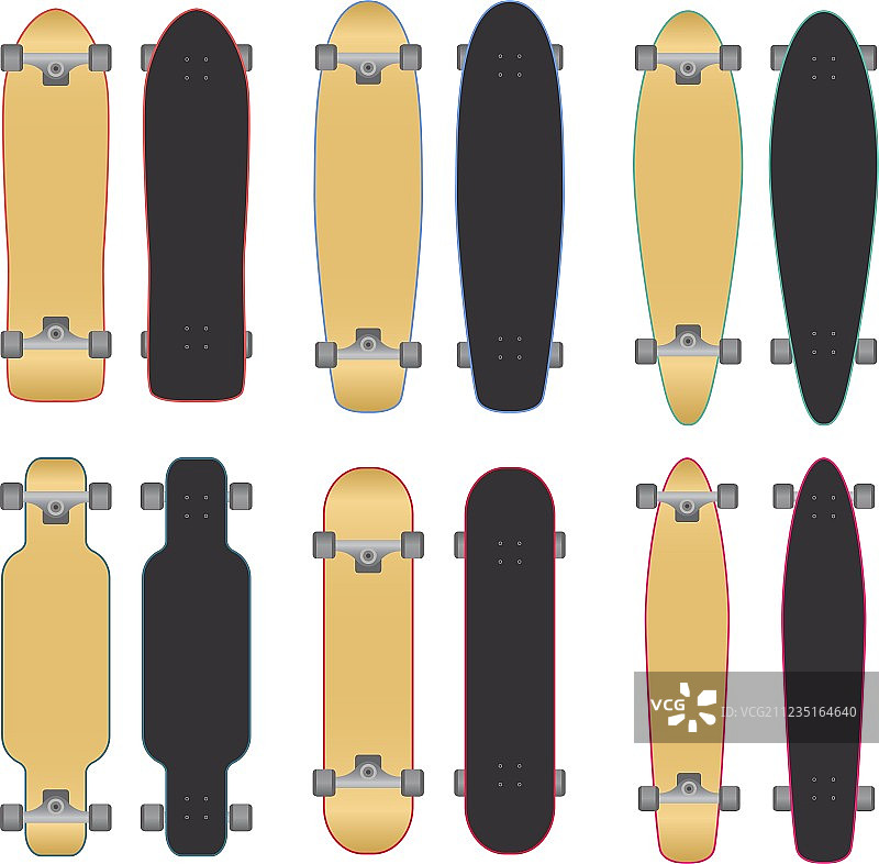 滑板和长板图片素材