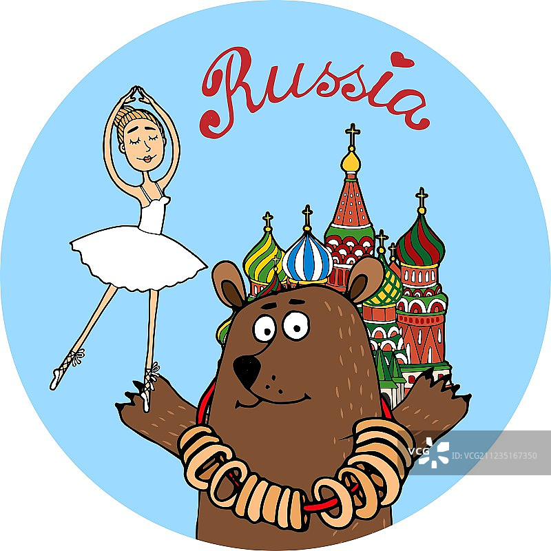 俄罗斯旅游徽章图片素材