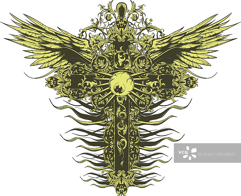 哥特十字架图片素材